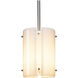 Textured Glass 1 Light 5.7 inch Beige Silver Pendant Ceiling Light in Adjustable Cord, Metallic Beige Silver, Rimelight Frosted